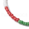 3Pcs 3 Styles Christmas Glass Seed Beaded Stretch Bracelet Sets BJEW-JB10472-4