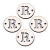 Unfinished Natural Poplar Wood Links Connectors WOOD-S045-140B-01R-1