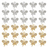 HOBBIESAY 48Pcs 2 Colors Rack Plating Eco-friendly Alloy Crystal Rhinestone Butterfly Charms FIND-HY0003-77-1