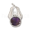 Natural Amethyst Big Pendants G-R486-02P-02-3