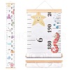 Creative Cartoon Decorative Home Canvas Hanging Height Measurement Ruler HJEW-WH0042-47C-1