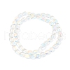 Electroplate Glass Bead Strands EGLA-P049-02A-3