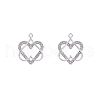 Tibetan Style Alloy Rhinestone Pendants PW-WG22E69-01-1