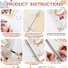 SUPERDANT 1 Set Wooden 2-Ring Loose Leaf Binder Postcard Phote Album Cover DIY-SD0001-02A-4