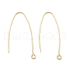 Brass Earring Hooks KK-B134-27G-1