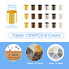 1368Pcs 6 Colors Yilisi Brass Crimp Beads KK-YS0001-09-3