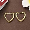 Brass Hoop Earrings EJEW-D323-01G-1