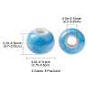 30Pcs 5 Colors Handmade Porcelain Beads PORC-YW0001-03-3