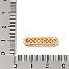 Rectangle Brass Micro Pave Clear Cubic Zirconia Pendants KK-B100-053A-G-3