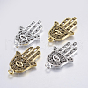 Brass Micro Pave Cubic Zirconia Pendants KK-F737-20-RS-1