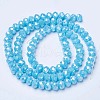 Electroplate Glass Beads Strands EGLA-A034-P10mm-B15-2