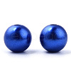 Spray Painted ABS Plastic Imitation Pearl Beads OACR-T015-05B-06-2