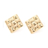 Rack Plating Brass Stud Earring Findings KK-M261-48G-1