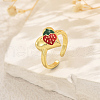 Fruit Themes Brass Cuff Open Rings for Women FC9265-2-1