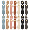 CHGCRAFT 14 Sets 7 Colors Imitation Leather Sew on Purse Lock with Snap Button FIND-CA0008-57-1