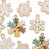 24Pcs 4 Style Alloy Enamel Pendants FIND-LS0001-10-NR-5