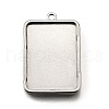 304 Stainless Steel Pendant Cabochon Settings STAS-S181-02P-D-1