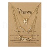 3Pcs 3 Styles Alloy Crystal Rhinestone Constellation Pendant Necklaces Sets WGEBB06-23-1