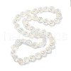 Transparent Electroplate Glass Beads Strands GLAA-G098-04E-2