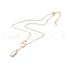 Natural Baroque Pearl Pendant Necklace NJEW-JN03599-03-5