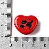 Winter Theme Printed Opaque Acrylic Beads OACR-U008-01A-02-3