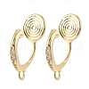 Brass Clip-on Earrings Findings KK-K371-27A-G-1