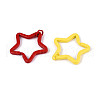 Spray Painted Iron Key Snap Hook Clasps for Keychains KEYC-T008-01-2