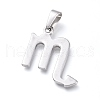 Non-Tarnish 304 Stainless Steel Pendants STAS-L210-06G-P-1