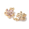 Brass Micro Pave Cubic Zirconia Pendants KK-Q031-03G-2