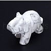 Howlite 3D Elephant Home Display Decorations G-A137-B01-03-2