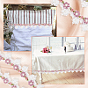 GOMAKERER 2 Yards Polyester Embroidery Flower Lace Trim OCOR-GO0001-22-4