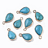 Synthetic Turquoise Pendants G-S359-279A-1