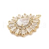 Brass Pendants KK-V006-01G-08-3