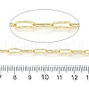Brass Groove Cable Chains KK-V007-002G-3