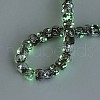 Luminous Handmade Silver Foil Glass Beads Strands FOIL-N029-02B-04-2