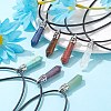 14Pcs 14 Style Chakra Natural & Synthetic Gemstone Pendants G-LS0001-76-8