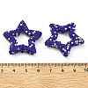 Star Shape Polymer Clay Rhinestone Beads CLAY-NH0001-06D-3