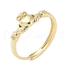 Brass Adjustable Finger Rings for Women RJEW-C132-01A-G-2