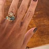 Alloy Multi-Moonstone Finger Rings for Women FS-WG1D73B-01-2