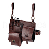 Retro PU Leather Magic Potions Belt Pouch Waist Bags AJEW-WH0270-362-1