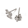 304 Stainless Steel Stud Earrings EJEW-P244-07P-2