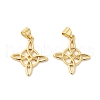 Brass Pendants ZIRC-L103-057G-1