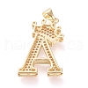 Brass Micro Pave Cubic Zirconia Pendants KK-R138-002A-2