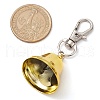 Iron Bell Pendant Decoration HJEW-JM02491-03-3