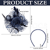 Polyester Mesh Veil Hair Bands OHAR-WH0034-12B-2