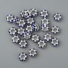 Alloy Rhinestone European Beads CPDL-H999-17-7