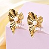 304 Stainless Steel Stud Earrings EJEW-S246-04G-2