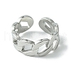 304 Stainless Steel Open Cuff Ring RJEW-L110-037P-2
