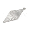 304 Stainless Steel Pendants STAS-D366-02B-P-2