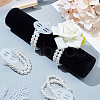 Plastic Imitation Pearl Stretch Bracelets FIND-NB0001-22-6